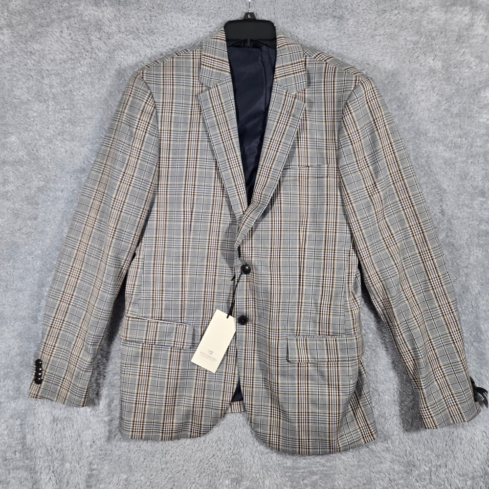 Scotch & Soda Everyday Holiday Plaid Blazer Blue Grey 154971 XL